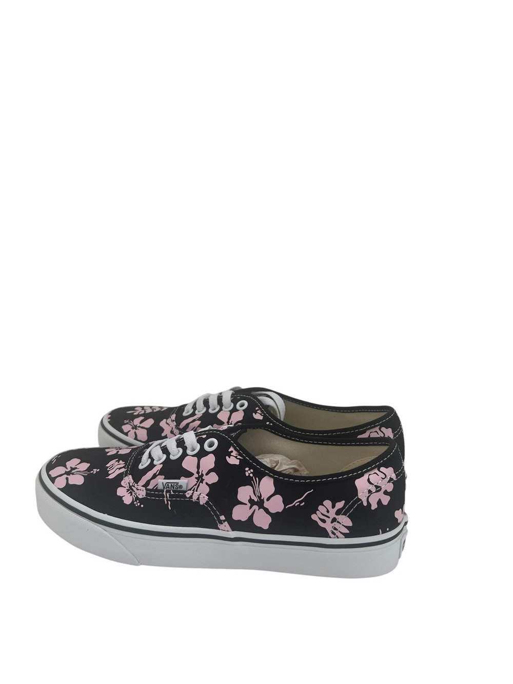 Vans Authentic Archive Black Pink Floral Sneakers Women 9.5 Men 8 - Picture 4 of 9
